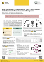 How control and transparency for users could improve artist fairness in music recommender systems