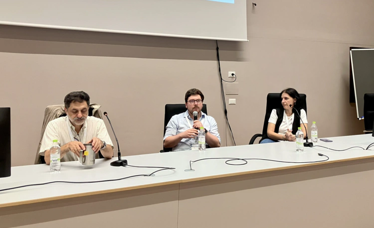 Panel with Peter Brusilovsky, Olivier Jeunen, and Sole Pera.